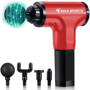 Imagem de Massageador Elétrico Pistola Gold Sports ProII Corporal Relaxante Fit,