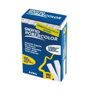 Imagem de Giz Escolar Giotto Branco com 10 Unidades, UNICA