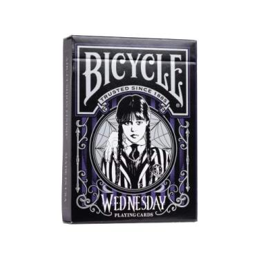 Imagem de Baralho Bicycle Wandinha - Wednesday Addams c/ 54 cartas Copag - 83573