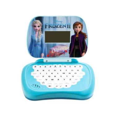 Imagem de Laptop Infantil Frozen Bilíngue Educativo Luz e Som Candide