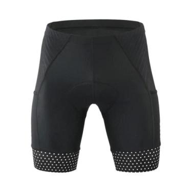 Imagem de Calções de Ciclismo Masculinos - Verão, Com Gel, Compressão e Refletiv
