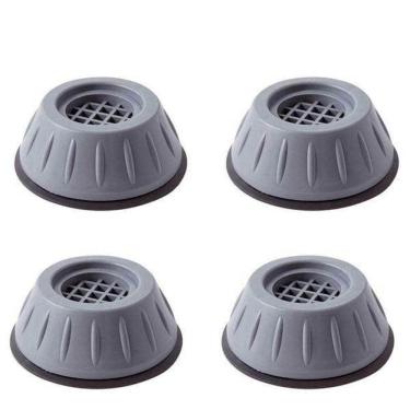 Imagem de Pes Anti Vibracao Maquina De Lavar Roupa Kit 4 Pezinhos Fogao Geladeira Secadora Nivela...