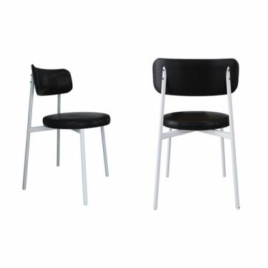 Imagem de Cadeira Kyta Fixa com 4 Pés 50 X 44,7 X 83,8 Cm com 2 Unidades - Metal