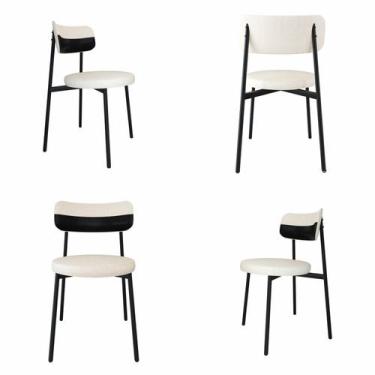 Imagem de Cadeira Kyta Fixa com 4 Pés 50 X 44,7 X 83,8 Cm com 4 Unidades - Metal