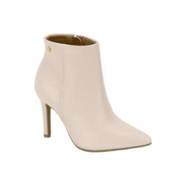 Imagem de Bota Feminina Vizzano com Salto Fino Off White-Feminino