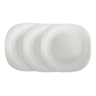 Imagem de Jogo de 3 Pratos Vogue Opaline Raso 27cm Jantar Almoço - FRATELLI