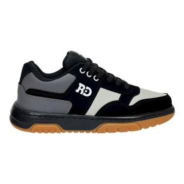 Imagem de Tênis Redikal Skate Masculino RKT588 Preto/Cinza, Preto, Cinza, 38