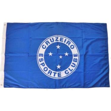 Imagem de Bandeira Cruzeiro Oficial 2 Panos Licenciada - JC Flâmulas e Bandeiras