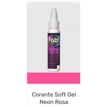 Imagem de Corante Soft Gel Néon Rosa - FAB , 25g