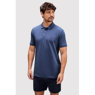Imagem de Camisa Polo Reserva Piquet Classica Carbono Azul Escuro, GG