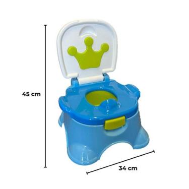 Imagem de Pinico Infantil de Plastico Tipo Cadeira Resistente e Facil Usar e Lim