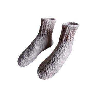Imagem de Pantufa de Lã Bege 35 - Lila das Galáxias