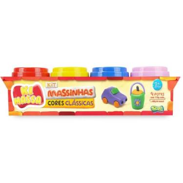 Imagem de Massinha Modelar Cores Clássicas 4*110g Sunny