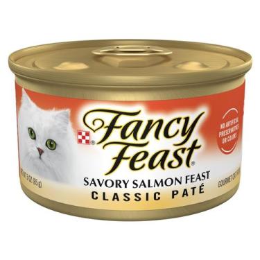 Imagem de Ração Úmida Fancy Feast Salmão Patê para Gatos - 85g (24 Unidades)