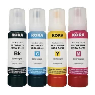 Imagem de Kit 4 Tintas Compatíveis Brother com as cores Preto, Cyan, Magenta e A