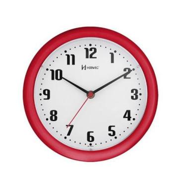Imagem de Relógio Parede Herweg 6102 269 Vermelho 22cm Quartz