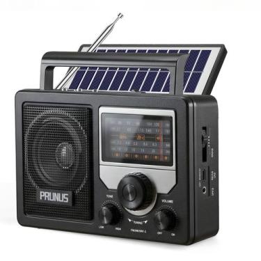 Imagem de Rádio PRUNUS J-81 AM/FM com Bluetooth, energia solar e recarregável vi