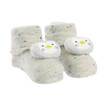 Imagem de Meia Masculina Bichinho PIMPOLHO Cor:Cinza/PinguimTamanho:00-15, Cinza