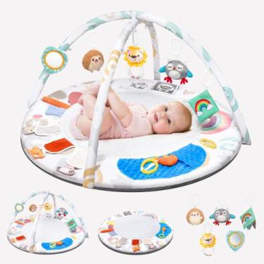 Imagem de Tapete de Atividades Montessori Oneyus para Bebês com 5 Brinquedos Sen
