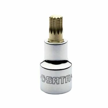 Imagem de Soquete Multidentado Curto 14MM Encaixe 1-2 Uso Profissional Alta Precisao Bivolt Sata