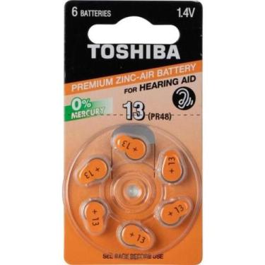 Imagem de Pilha Auditiva PR48 13 (C/6 Pilhas)Toshiba