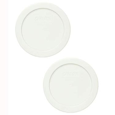 Imagem de Tampa de armazenamento de alimentos Pyrex 7200-PC branca redonda de plástico, Branco, 2 cup, 2