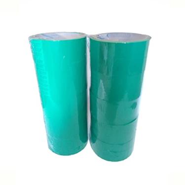 Imagem de 20 unidades Fita Adesiva Escolar Verde 40 M X 45 Mm Tipo Durex Embalagem Decoração