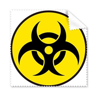 Imagem de Danger Chemical Radiation Symbol Pano de limpeza para tela do telefone 5 peças