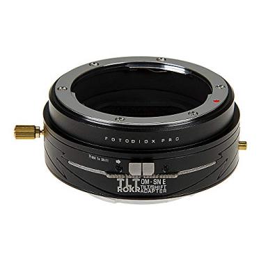 Imagem de Fotodiox Pro TLT ROKR - Adaptador de montagem de lente inclinada/deslocamento para lentes SLR Olympus Zuiko (OM) de 35 mm para corpo de câmera Sony Alpha E-Mount Mirrorless