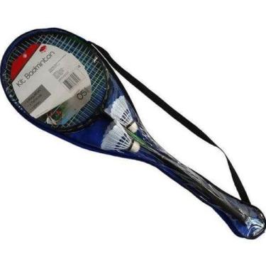 Imagem de Kit Badminton Com 2 Raquetes 2 Petecas 1 Bolsa De Armazenamento - 1 Fi