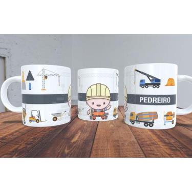 Imagem de Caneca Personalizada Profissões Pedreiro 674 - Guria Criativa