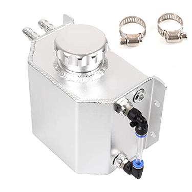 Imagem de RASTP Tanque de Expansão Universal de 1L para Radiador, Alumínio, Prata, Compatível com Carro, Caminhão e Motocicleta