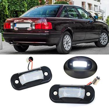 Imagem de JESYMBX Para Audi 80 B4 91-95/Cabridet (tipo 8g) 91-00/100 C4 90-94/A6 C4 2 peças LED placa lâmpada digital lâmpada