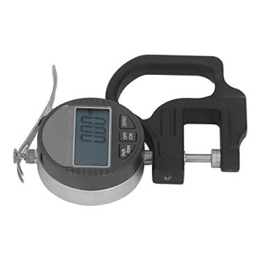 Imagem de Medidor de Espessura Digital, Medidor de Espessura de Tela Grande FáCil Leitura ConfortáVel Mão Sensação RáPida Com Caixa à Prova de Queda para Papel Tecido