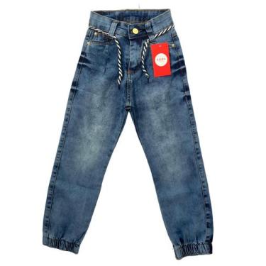 Imagem de Calça Jeans Meninas Infantil Skinny Com Elastano Tam De 4 A 8 Anos - C