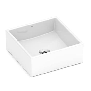 Imagem de Cuba de apoio 350x350 sem mesa Basic Q5 - Celite Branco