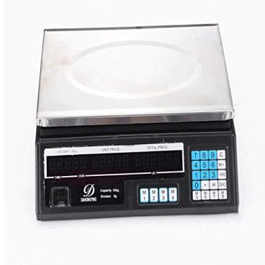 Imagem de balanças de cozinha balanças eletrônicas de metal mecânicas comerciais 30kg40kg pesagem de precisão de cozinha frutos do mar ingredientes aquáticos