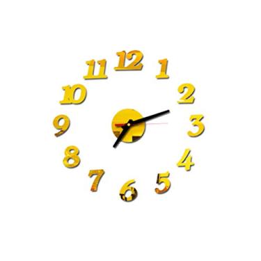Imagem de Relógio De Parede Do Escritório Relógio De Parede Moderno Relógio De Parede Mudo Relógio De Parede Sem Tique-taque Relógio De Parede Silencioso 3d Árabe Adesivo