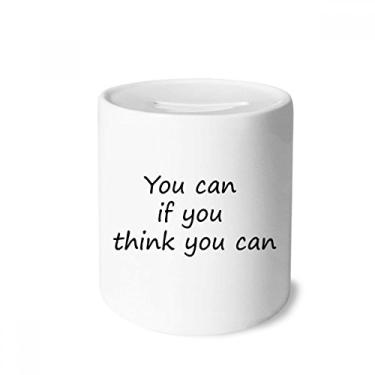 Imagem de Você pode se você acha que pode dinheiro caixa de cerâmica porta-moedas presente de cofrinho