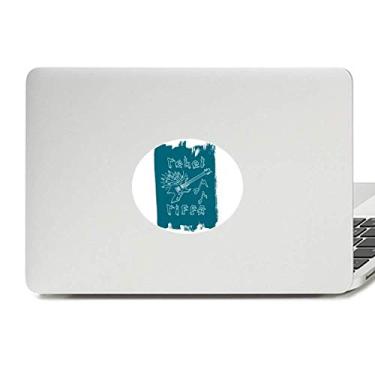 Imagem de Adesivo de notebook com emblema azul de instrumentos musicais para guitarra elétrica, decalque de notebook