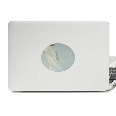 Imagem de Adesivo de notebook com emblema de vinil em aquarela estilo chinês Beauty Head
