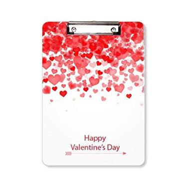 Imagem de Bloco de notas de coração Flores Feliz Dia dos Namorados Pasta Bloco de notas A4