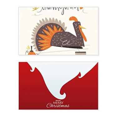 Imagem de Dia de Ação de Graças, estampa de peru abstrata, feriado, feriado, cartão de felicitações, mensagem de Natal