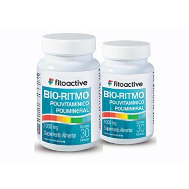 Imagem de Kit 2 Bio-Ritmo Polivitaminico Polimineral AZ 21 1000 mg 30 Cápsulas Fitoactive