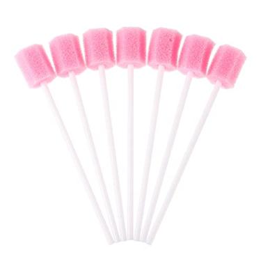 Imagem de HEALLILY 100Pcs Descartável Enfermagem Vara Esponja Limpar Vara Oral Swab Esponja Esponja Estéril Swab Oral Esponja Swab Sabor& Estéril Cotonetes Oral Dental Varas Swab para
