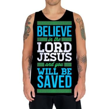 Imagem de Camiseta Regata Cristã I Believe Acredito Jesus Salva Hope - Estilo Vi