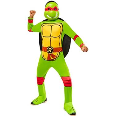 Imagem de Rubies Child's Teenage Mutant Ninja Turtles Raphael Costume Jumpsuit, Shell, and Half-Mask for Themed Parties and Halloween, Large