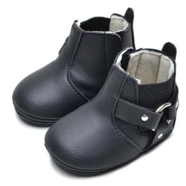 Imagem de Bota Botinha Menina Detalhe Metal Lateral Lisa Com Solinha - Ice&Fire