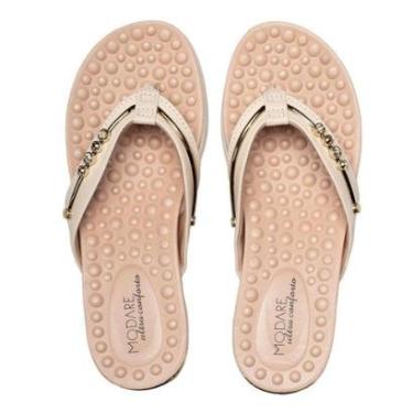 Imagem de Chinelo Feminino Modare Anabela Creme-Feminino