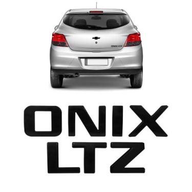 Imagem de Kit Letreiro Emblema Onix LTZ Black Piano - Marçon